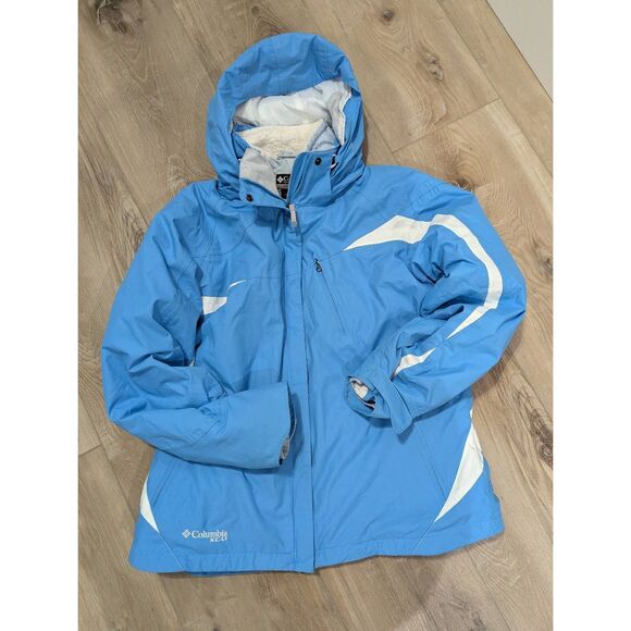 Columbia XCO Women’s Large Interchange 3-in-1 Jacket – Blue – Removable Hood – E - Picture 6 of 16